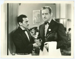 MELVYN DOUGLAS, GUY REPP original movie photo 1940 HE STAYED FOR BREAKFAST - Picture 1 of 1