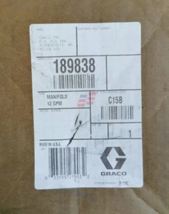 GRACO 189838 new Hydraulic Integrated Block fedex or DHL - Picture 1 of 3