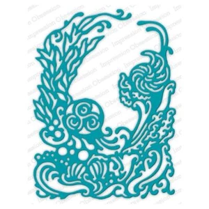 Impression Obsession Cutting Die "Ocean Background" DIE840-YY Summer Cardmaking - Picture 1 of 1