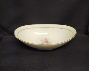Noritake - DARYL - 5510 - Japón 10" Ovalado Verduras Servir Cuenco Floral Borde Dorado - Imagen 1 de 5