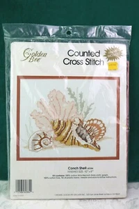 "Nuevo 1990 Golden Bee Bordado Kit #60384 ""Caracola"" 10 x 8" - Imagen 1 de 3