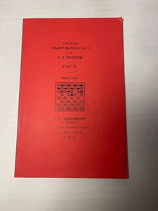 1927 Checkers Handy Manual No. 2 P.H. Ketchum Part 3 F.R. Wendemuth - Picture 1 of 5