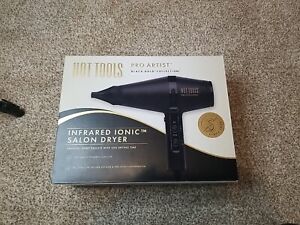 Hot Tools Pro Artist Black Gold Infrared Ionic Salon Dryer - New 