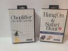 Lot de 2 jeux Hang-On & Safari Hunt & Choplifter Sega Master System CIB SMS propre