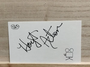 Hoyt Axton signierte Karteikarte - Bild 1 von 6