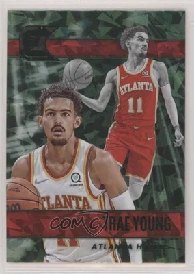 2021-22 Panini Chronicles Essentials Green Ice Trae Young #310 - Image 1 of 2