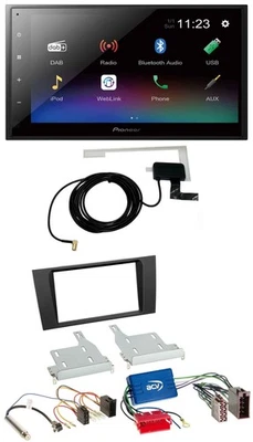 Pioneer DAB MP3 Bluetooth 2DIN USB Autoradio für Audi A4 99-01 B5 Symphony Aktiv - Bild 1 von 4