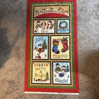 Frosty Friends Fabric Panel By Michele D’Amore For Benartex - Image 1 of 4