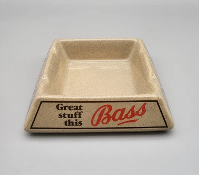 Vintage Wade 'Great Stuff This' BASS Square Ashtray Breweriana MINT - Image 1 of 4
