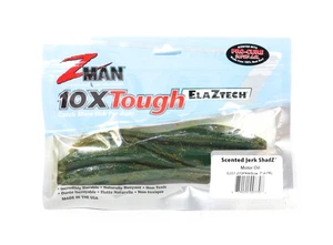 Zman Soft Lure Jerk ShadZ Scented 7 Inch 4/Pack Motor Oil (7708) - Picture 1 of 6