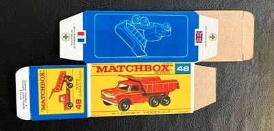 Camión volquete Dodge Matchbox #48 68-70 tipo F caja repro  Foto 1 de 2