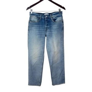 Re/Done Mid Rise Stove Pipe Jeans In Bella Rosa Blue Women’s Size 27 - Picture 1 of 9