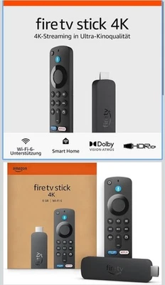 Amazon Fire TV Stick 4K, mit Unterstützung für Wi-Fi 6 sowie Streaming in Dolby - Bild 1 von 2