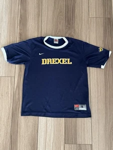 Vintage Nike Team Drexel Dragons Fußball Trikot BCAA marineblau Herren Größe Small " - Bild 1 von 8