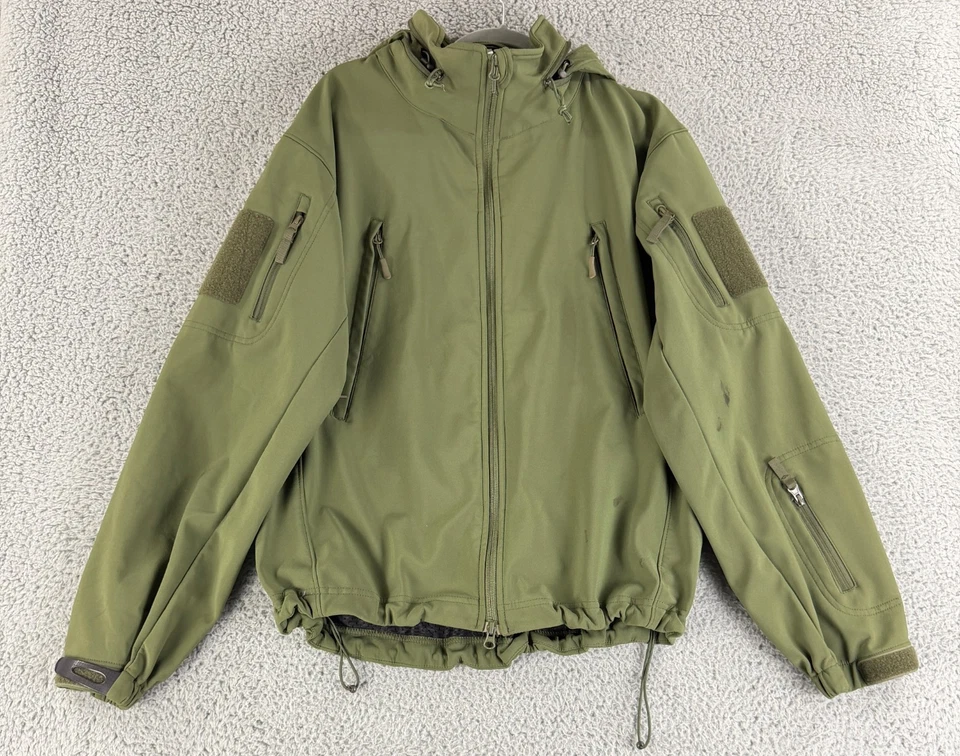 Condor Summit Jacket Mens Large Green Soft Shell Full Zip Hooded Long Sleeve - Image 1 of 4