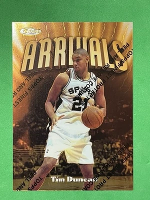 1997-98 Topps Finest - Raro Oro Tim Duncan #325 (RC) Spurs Salón de la fama con cáscara Foto 1 de 4