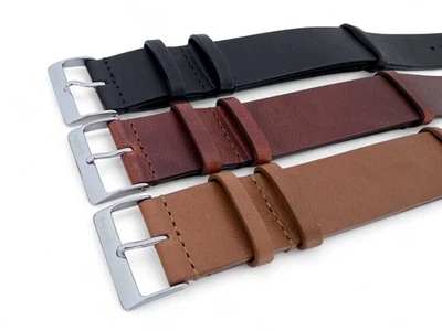 Wrist Envy Horween Leather Watch Strap Band Military Full Grain MOD G10 20 22 mm — 第 1/4 张图片
