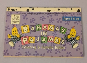 Bananas In Pajamas Mini Coloring & Activity Tablet - 1996 Rare 1990s TV Series - Picture 1 of 15