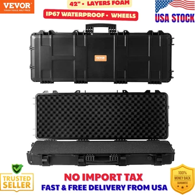 Estuche rígido para rifle VEVOR 42 pulgadas con 3 capas de espumas totalmente protectoras Foto 1 de 4