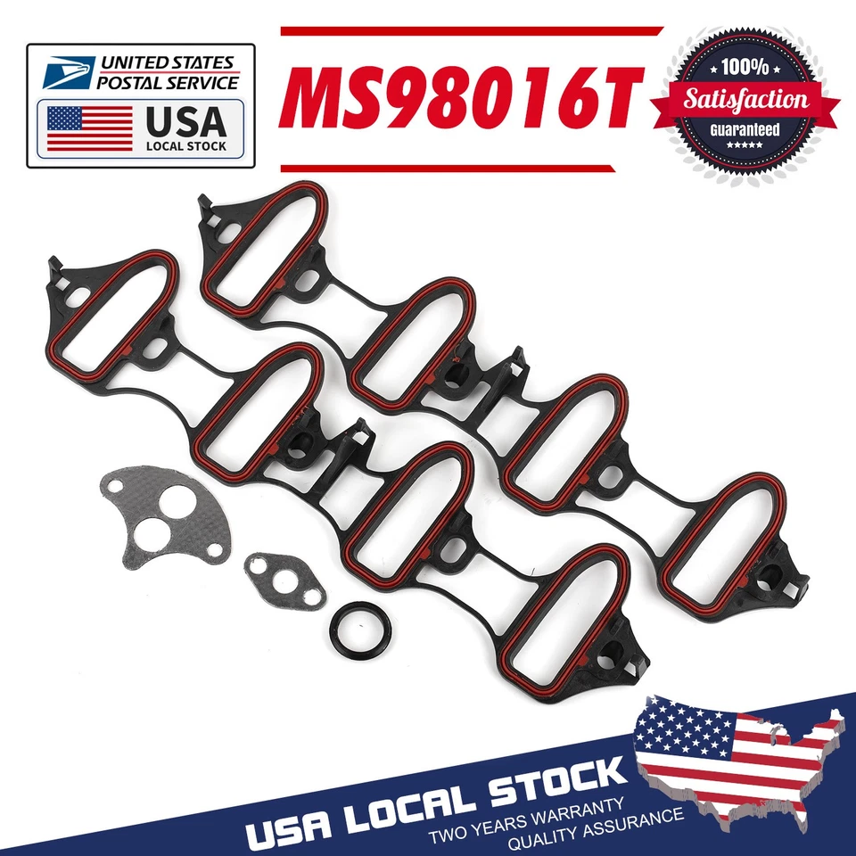 Junta colector de admisión 2X 89060413 89017589 para CHEVY GMC Hummer H2 H3 H3T 4,8 L Foto 1 de 4