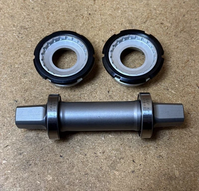 NOS SKF Titanium Bottom Bracket BSA Ti Spindle - 108 mm JIS Square Taper Vintage - Image 1 of 4