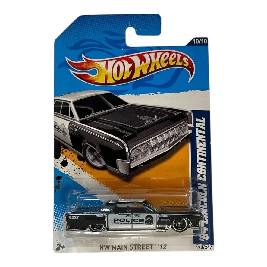 Hot Wheels 64 Lincoln Continental HW Main Street 12 Black 10/10 - Image 1 of 1