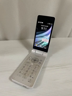Teléfono abatible Sharp Aquos 805SH Softbank blanco unidad principal sin SIM solo usado Foto 1 de 4