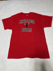 Chicago Bulls T-Shirt Large rot "Windy City" NBA Majestic Hardwood Classic Shirt - Bild 1 von 6