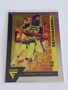 2020-21 Panini Flux Anthony Edwards Rookie Card (RC) #202 Minnesota Timberwolves - Picture 1 of 2