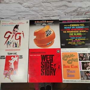 Vintage Musical Soundtrack LP Vinyl, Record Bundle, GiGi, Funny Girl + More - Picture 1 of 21