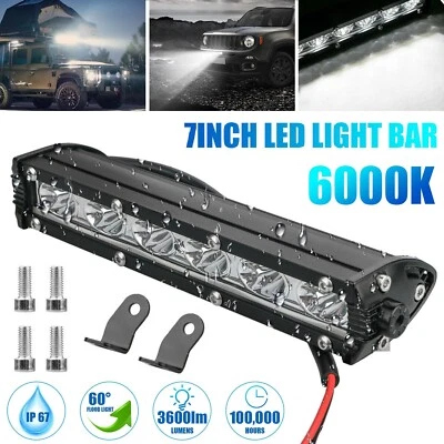 7'' 18W Spot Flood LED Work Light Bar Lamp Driving Fog Offroad SUV 4WD Car Truck - Image 1 of 4