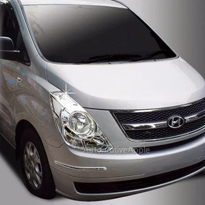 Chrome Head Light Lamp Cover Trim 2p For Hyundai i800 - Picture 1 of 7