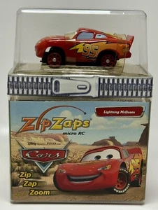 Vtg 2005 Disney Pixar Cars ZipZaps Lightning McQueen RC Car Radio Shack New - Picture 1 of 8