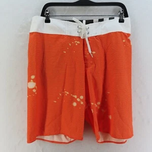 Billabong & Greg Noll Board Shorts Mens Adult Size 34 Orange Surf Swim Casual - Picture 1 of 10