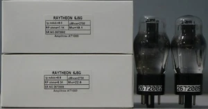 6J5G Raytheon Neu aus altem Lagerbestand hergestellt in den USA Amplitrex getestet AT1000 Menge 1 Match Paar - Bild 1 von 11