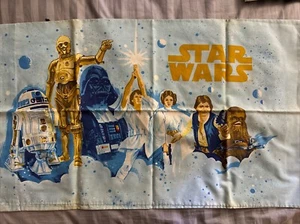 Vtg Original Star Wars Standard Pillowcase 1977 Bibb JC Penney Good Condition - Picture 1 of 3