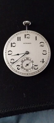 Movimiento Reloj Bolsillo Antiguo E. Howard Serie 12 Modelo 1921 Talla 10 17 Joyas Foto 1 de 4
