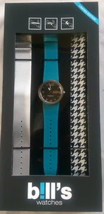 BILL'S WATCH ADDICT PKADD05 INTERCHANGEABLE STRAPS BNIB WARRANTY B!LL'S WATCHES - Picture 1 of 4
