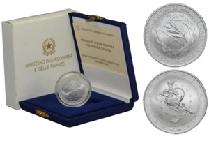 10 Euro Silber FDC - Italien 2003 - Italienische Präsidentschaft Rat Europäische Union - Bild 1 von 1