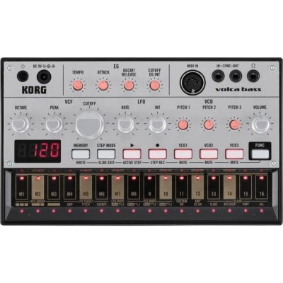 Korg volca bass Analog Bass Machine Groove Box Analog Synthesizer Loop Sequencer - Image 1 of 4