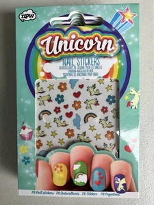 Unicorn -Magical Nails Stickers for Kids Fun Gift Play *NEW 78 Stickers - Picture 1 of 2