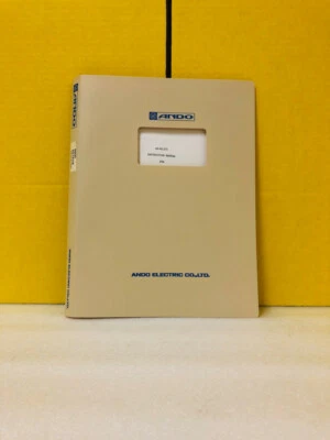 Ando AS-61375 Type AQ-1417B Optical Spectrum Analyzer Instruction Manual - Image 1 of 2