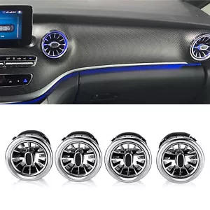 4Pcs 3 Colores LED Turbina de Salida de Aire para Mercedes Benz Clase V W447 2014-2020 - Imagen 1 de 11