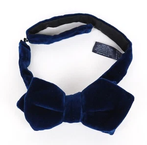 Suitsupply Men's Bow Tie ~ 46 CM Dark Blue Cotton Dress Classic - Picture 1 of 7