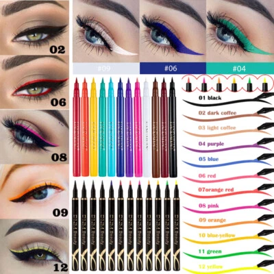 41Color Colorful Liquid Eyeliner EyeLiner Pen Waterproof Long Lasting Eye Makeup - Image 1 of 4