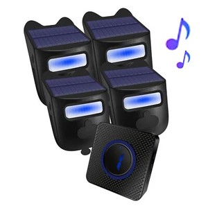 Solar Funk Einfahrt Alarm Sensor Warnsystem Sicherheit große Reichweite IRDetector - Bild 1 von 14