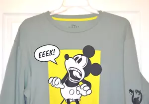 Disney Mickey Mouse Sweatshirt Mintgrün " Eeek " Herren XXL - Bild 1 von 15