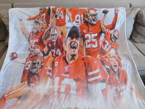 San Francisco 49ers 2019 NFC Championship Blanket New Cover