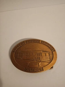 golden empire transit district bus. Bakersfield California buckle belt - Picture 1 of 2
