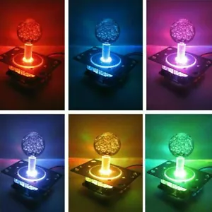 US Arcade Game LED Illuminated Joystick Colorful Switchable from 8-4 way - Picture 1 of 6